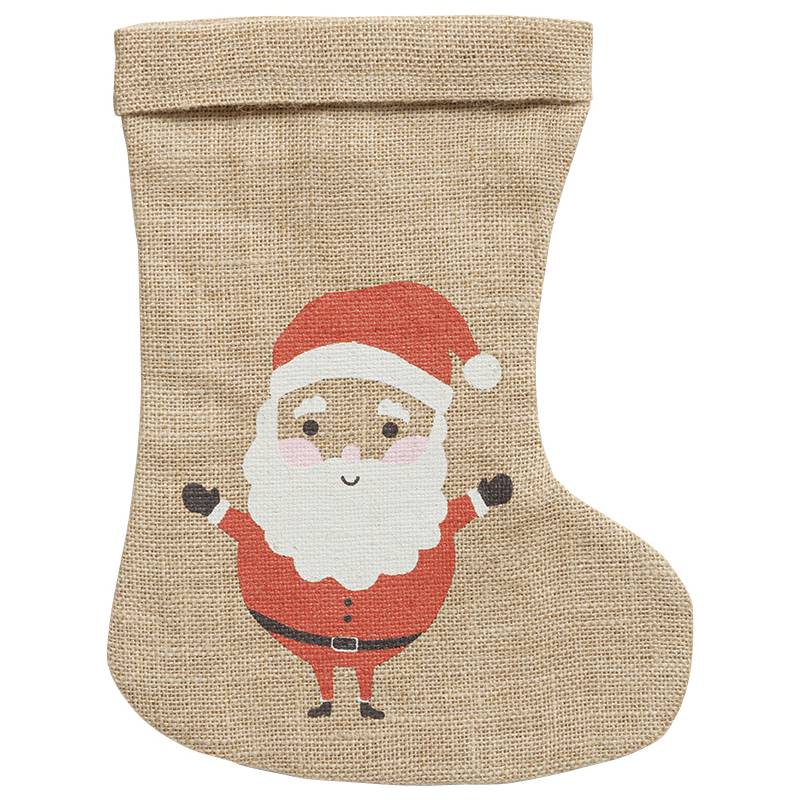 folia Jutesack "Weihnachtsstiefel", (B)200 x (H)330 mm