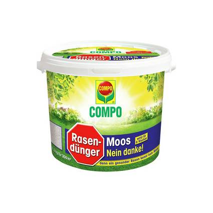 COMPO Rasendünger Moos - Nein danke!, 7,5 kg für 300 qm