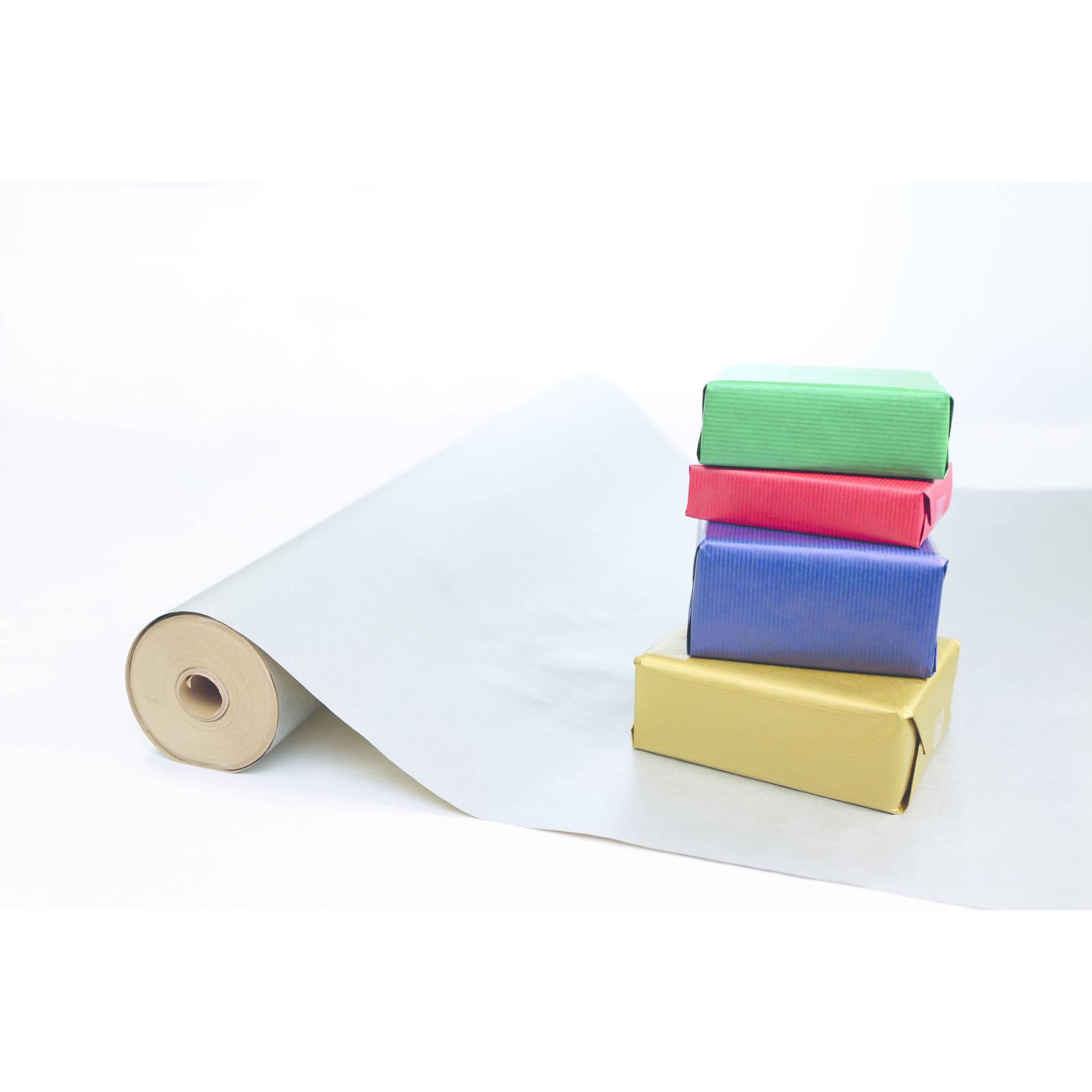 Clairefontaine Geschenkpapier Kraftpapier 60g Rolle 50mx0,70m Silber 507576C
