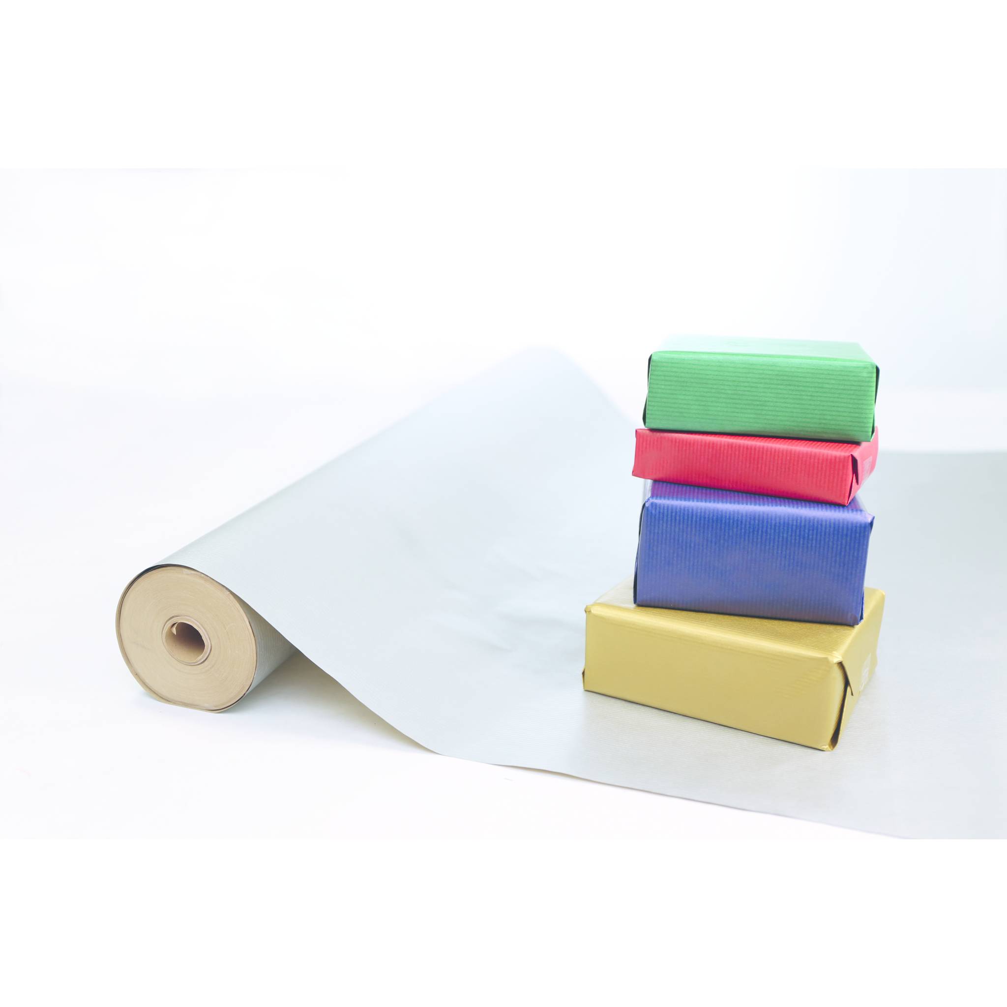 Clairefontaine Geschenkpapier Kraftpapier 60g Rolle 50mx0,70m Silber 507576C