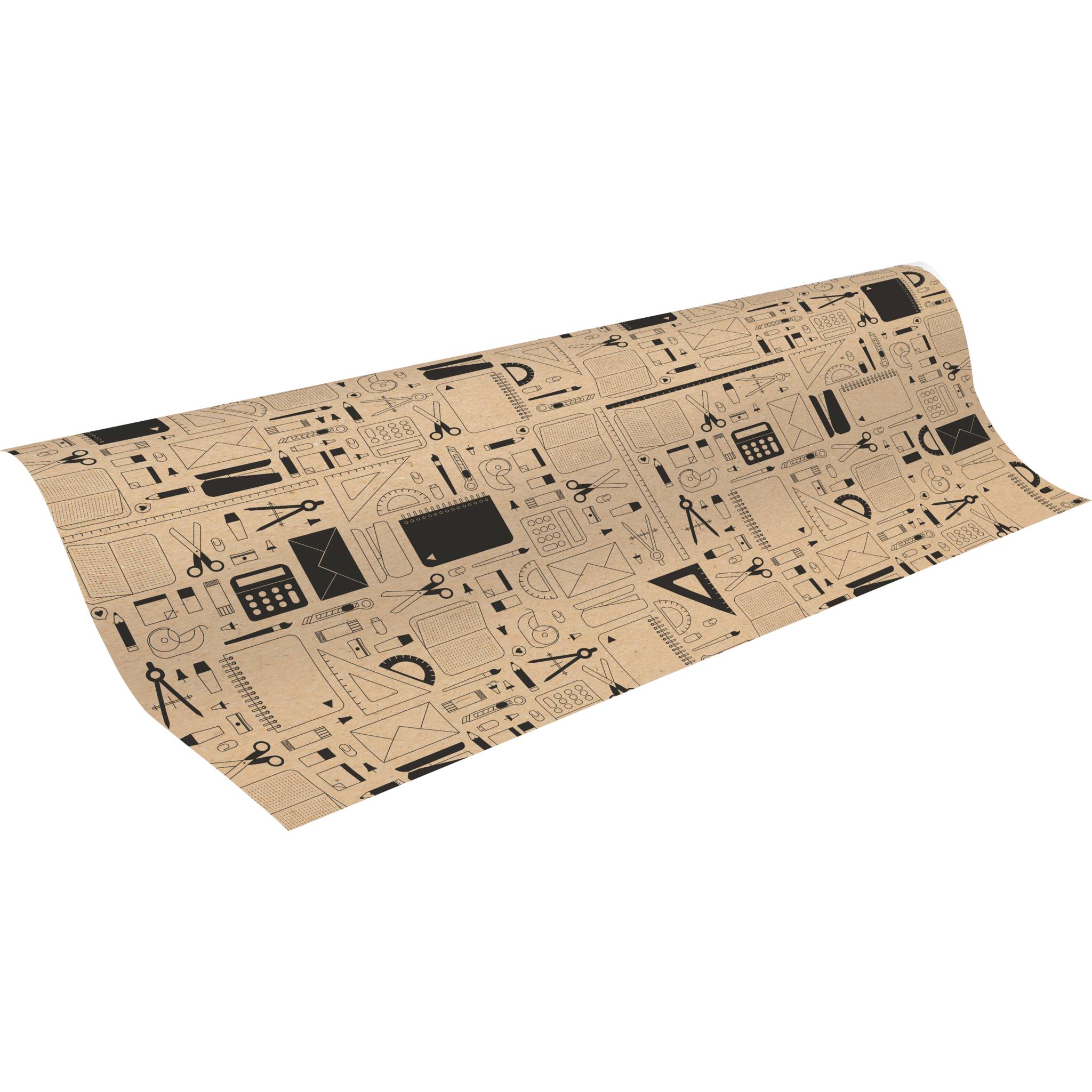 Clairefontaine Geschenkpapierrolle Kraft 50x0,70m Papeterie Kartonbraun 223809C