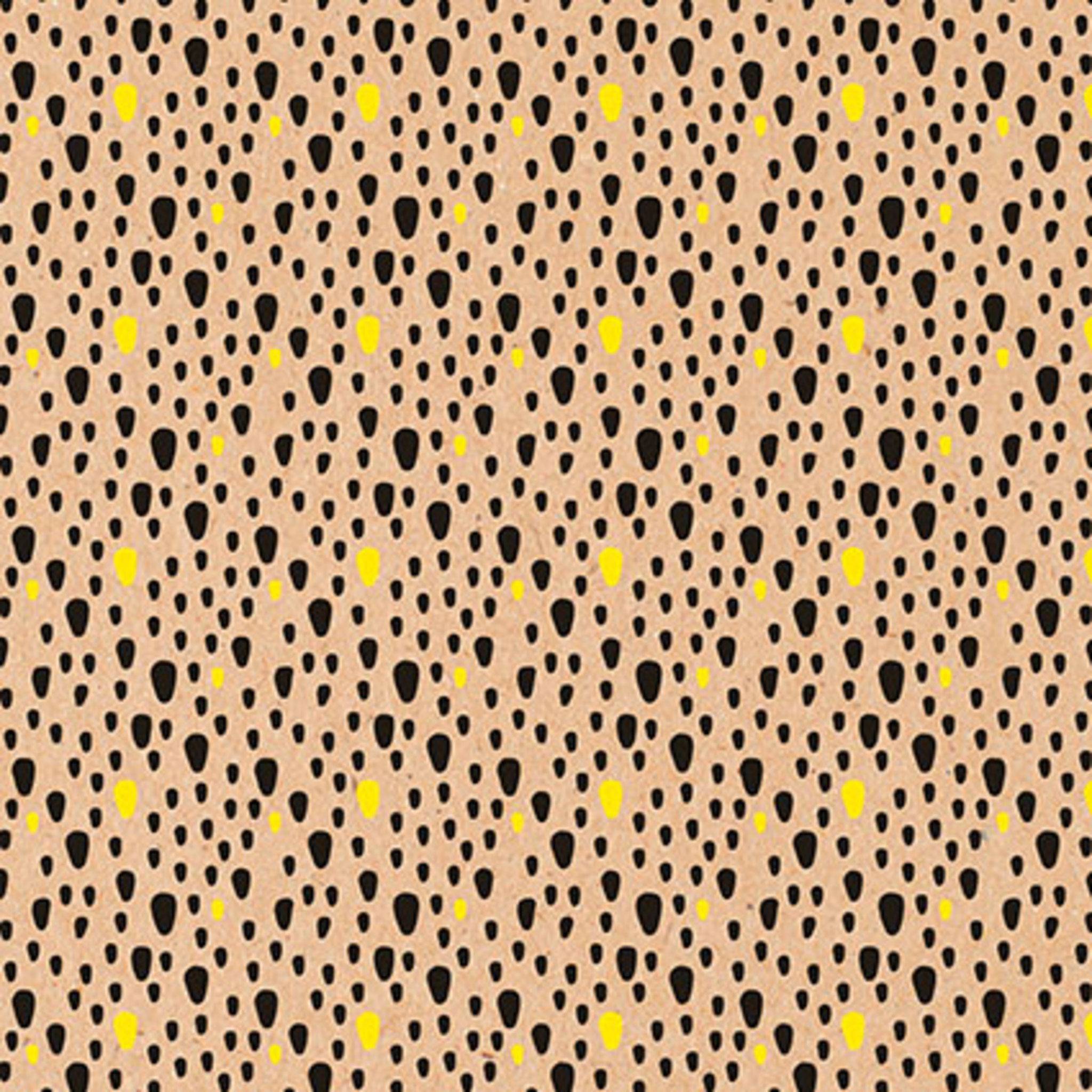 Clairefontaine Geschenkpapierrolle Kraft 70g 50x0,70m, Neonkerne Schwarz 223812C