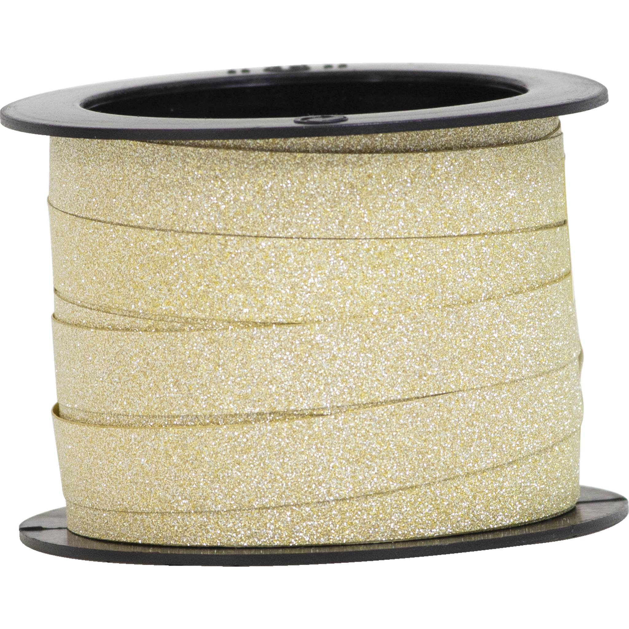 Clairefontaine Geschenkbänder 18 St 10mx10mm Glitzer gold/silber/schwarz 612697C