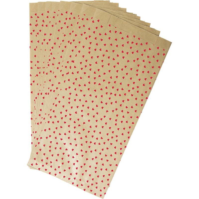 Clairefontaine Papiertüten mit Blockboden "Herzen"