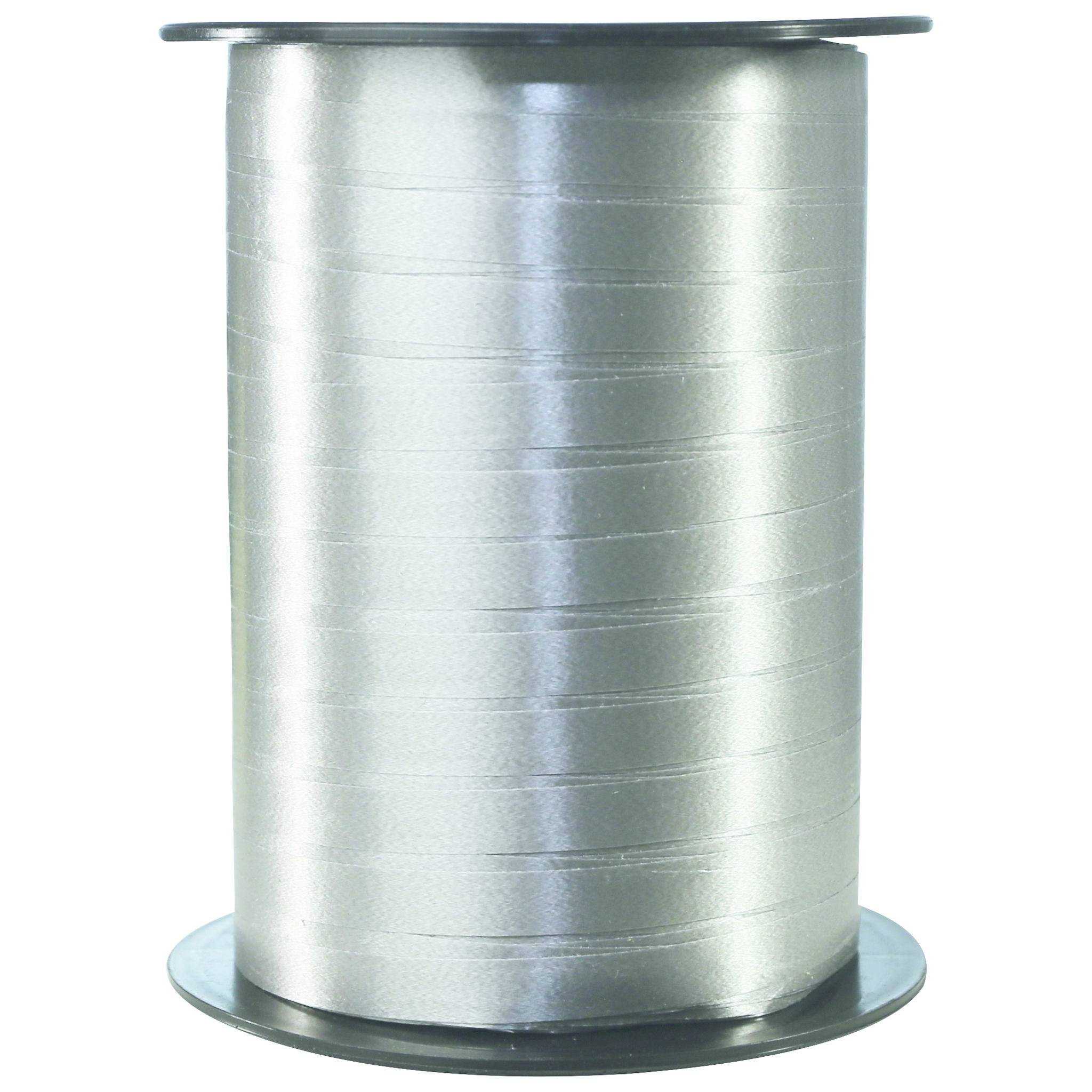 Clairefontaine Spule Geschenkband, glatt, 7mm x 500m - Silber 601776C