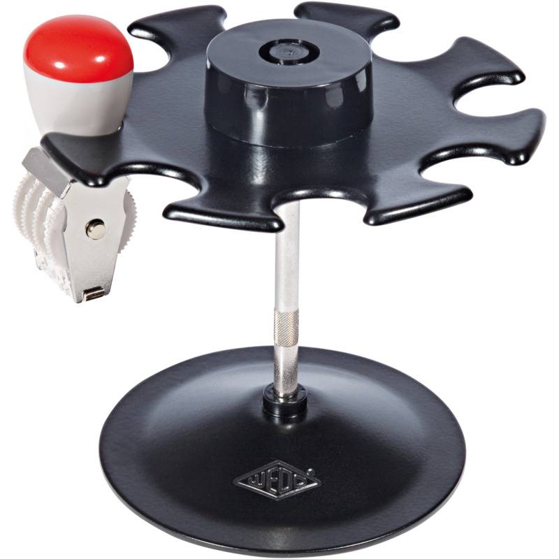 WEDO Stempelträger 8-fach, rund, schwarz