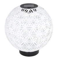 Solarlampe Kugelsolarleuchten für Außen orientalische Kugel LED Gartenkugeln Solar, Beton Optik in weiß Lichteffekt, 1x LED warmweiß, DxH 20x21 cm Solarlampe Kugelsolarleuchten für Außen orientalische Kugel LED Gartenkugeln Solar, Beton Optik in weiß Lichteffekt, 1x LED warmweiß, DxH 20x21 cm