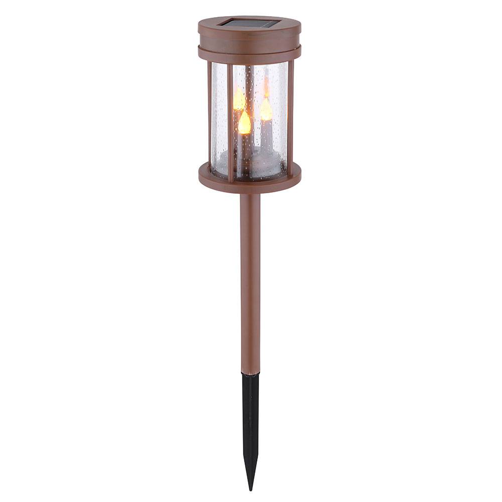 Solarfackeln für Außen flackernd Tischlaterne Solar für draußen Solar Wandleuchte Garten, 3 in 1 Laterne mit tanzender Flamme, 1x LED warmweiß, 1