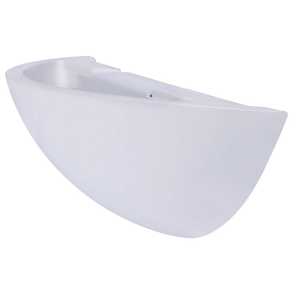 Gips Wandleuchte Wandlampe LED Innen Wandlampe Flur Indirekte Beleuchtung Wand, aufwärts leuchtend weiß, 1x LED 500 Lumen warmweiß, BxT 30x7,5 cm