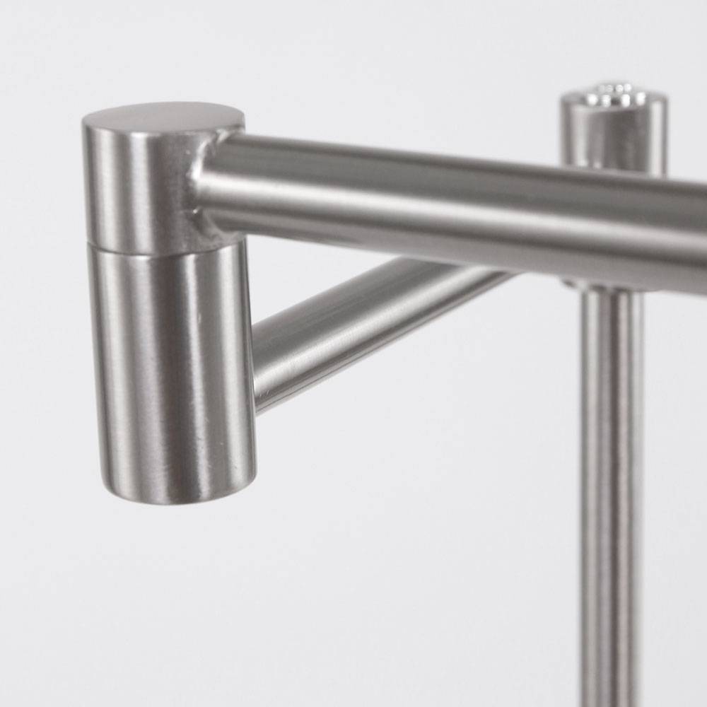 LED Steh Leuchte Stahl Höhen verstellbar Klapparm Gelenk Stand Lampe Wohn Zimmer Beleuchtung
