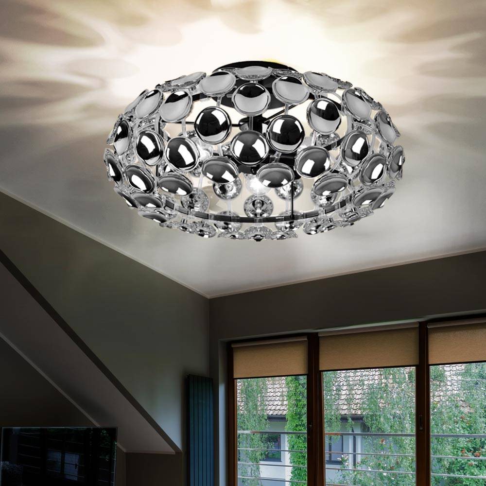 LED Alexa Deckenleuchte Deckenlampe Smart, Acryldekor, RGB LED Farbwechsel dimmbar, 3x 5 Watt 3x 470 Lumen 2700-6400K, DxH 48 x 23 cm