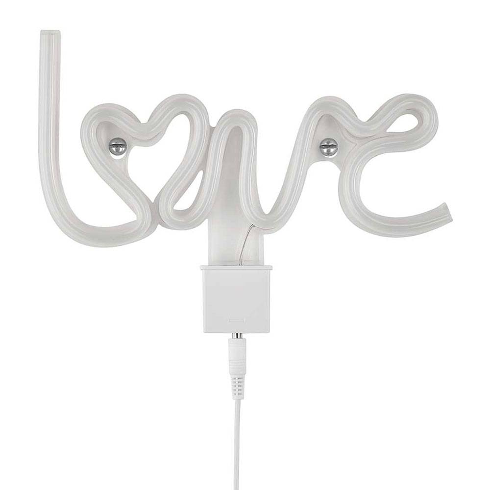 LED Tisch Leuchte Ess Zimmer Deko Neon Schild Party Wand Beleuchtung pink USB Lampe LOVE