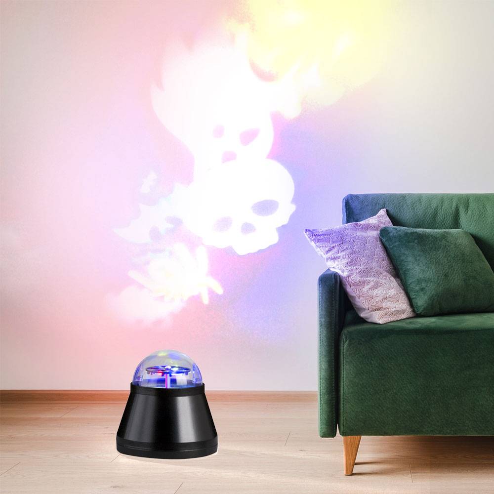 RGB LED Tisch Leuchte Deko Ess Zimmer Beleuchtung Halloween Kugel Beistell Lampe