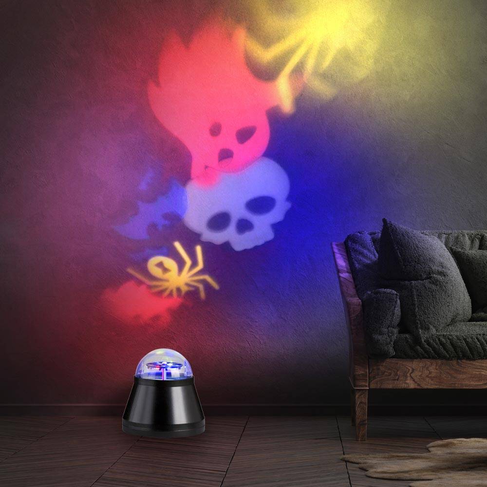 RGB LED Tisch Leuchte Deko Ess Zimmer Beleuchtung Halloween Kugel Beistell Lampe