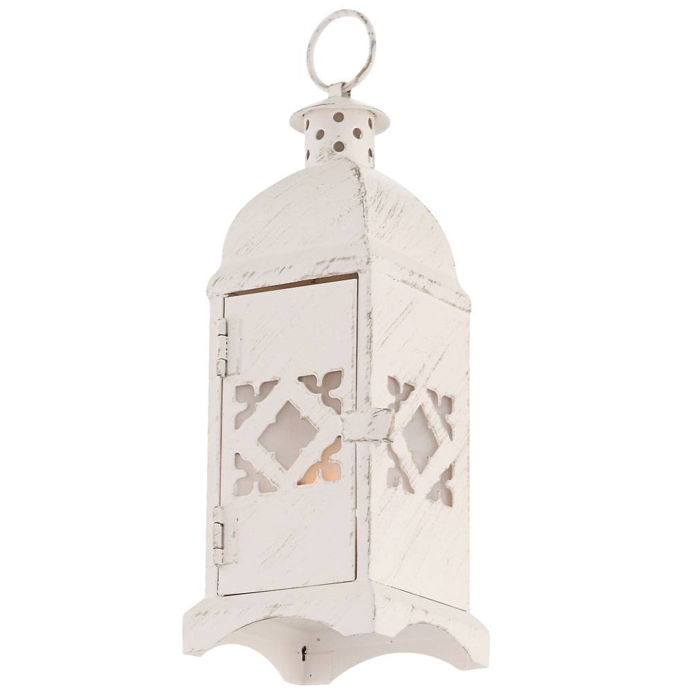 Kleine Laterne Batterie Laterne Weihnachten Weihnachtslampe Innen Weihnachtslaterne in weiß Shabby Chic, 1x Stern 1x Tanne 1x Rentier 1x Engel, 1x