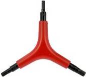 FISCHER Dreiarm-Innen-Sechskant 4/5/6 aus gehärtetem Stahl, sortiert in 3 Größen