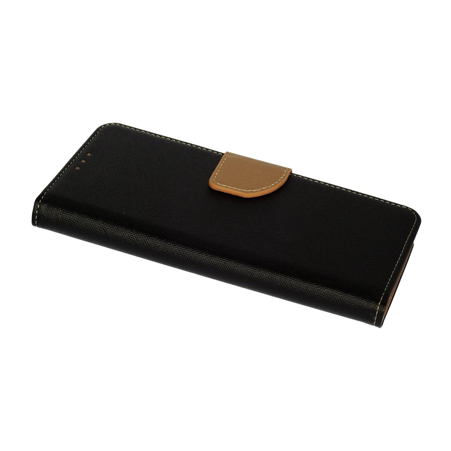 Buch Tasche "Fancy" für XIAOMI Mi 11 Handy Hülle Etui Brieftasche Schutzhülle mit Standfunktion, Kartenfach Schwarz-Gold