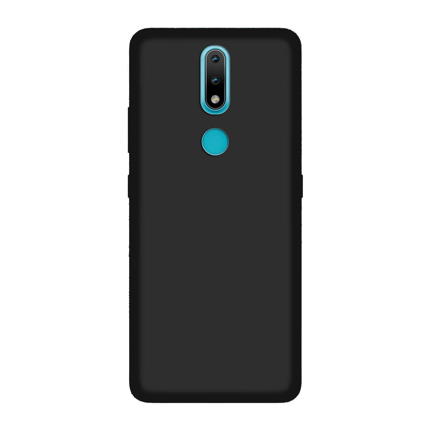 cofi1453® Silikon Hülle kompatibel mit NOKIA 2.4 Case TPU Soft Handyhülle Cover Schutzhülle in Schwarz