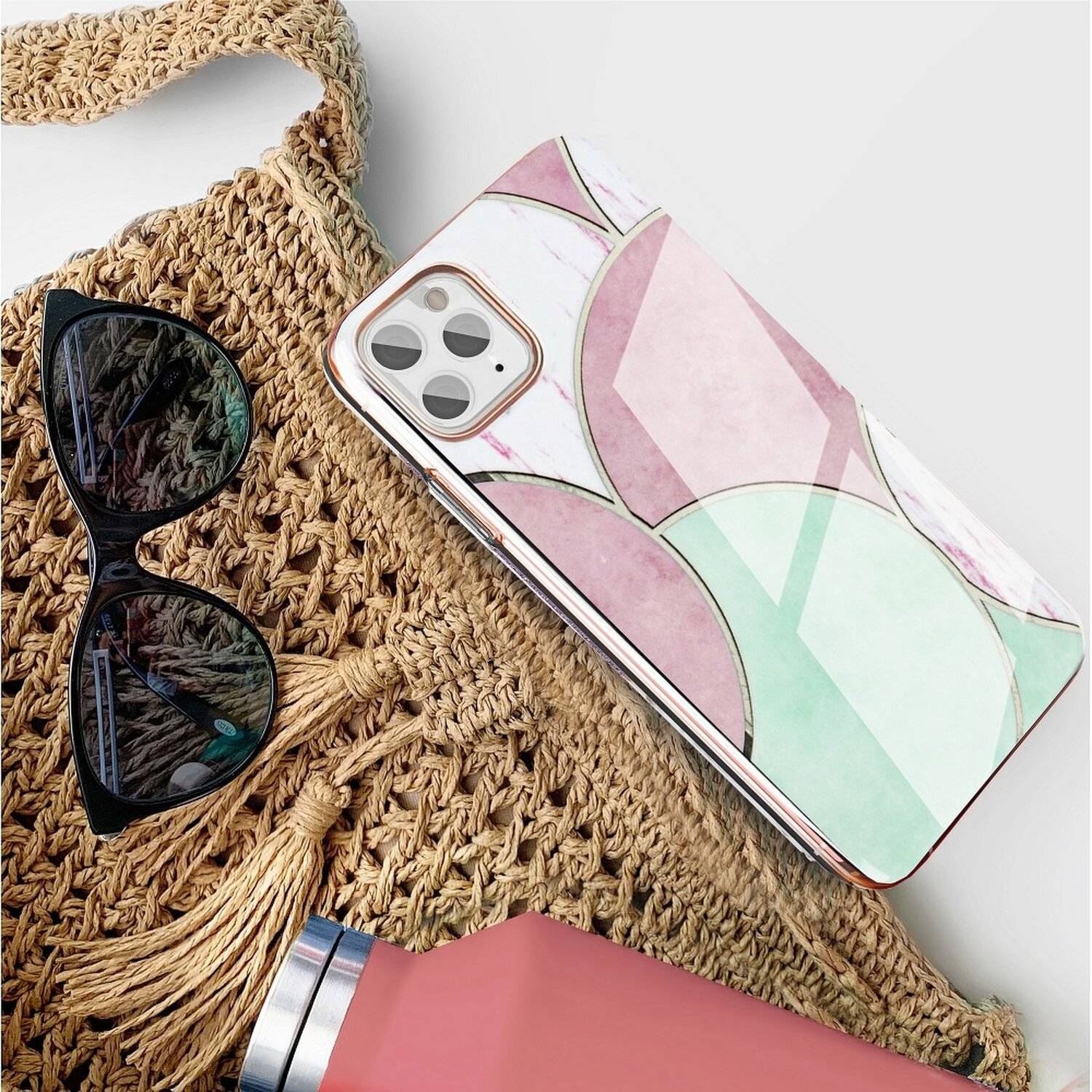 Handy Hülle Schutz Cover Case "Marble Cosmo" Muster Tasche für iPhone 11 Pro Motiv 5