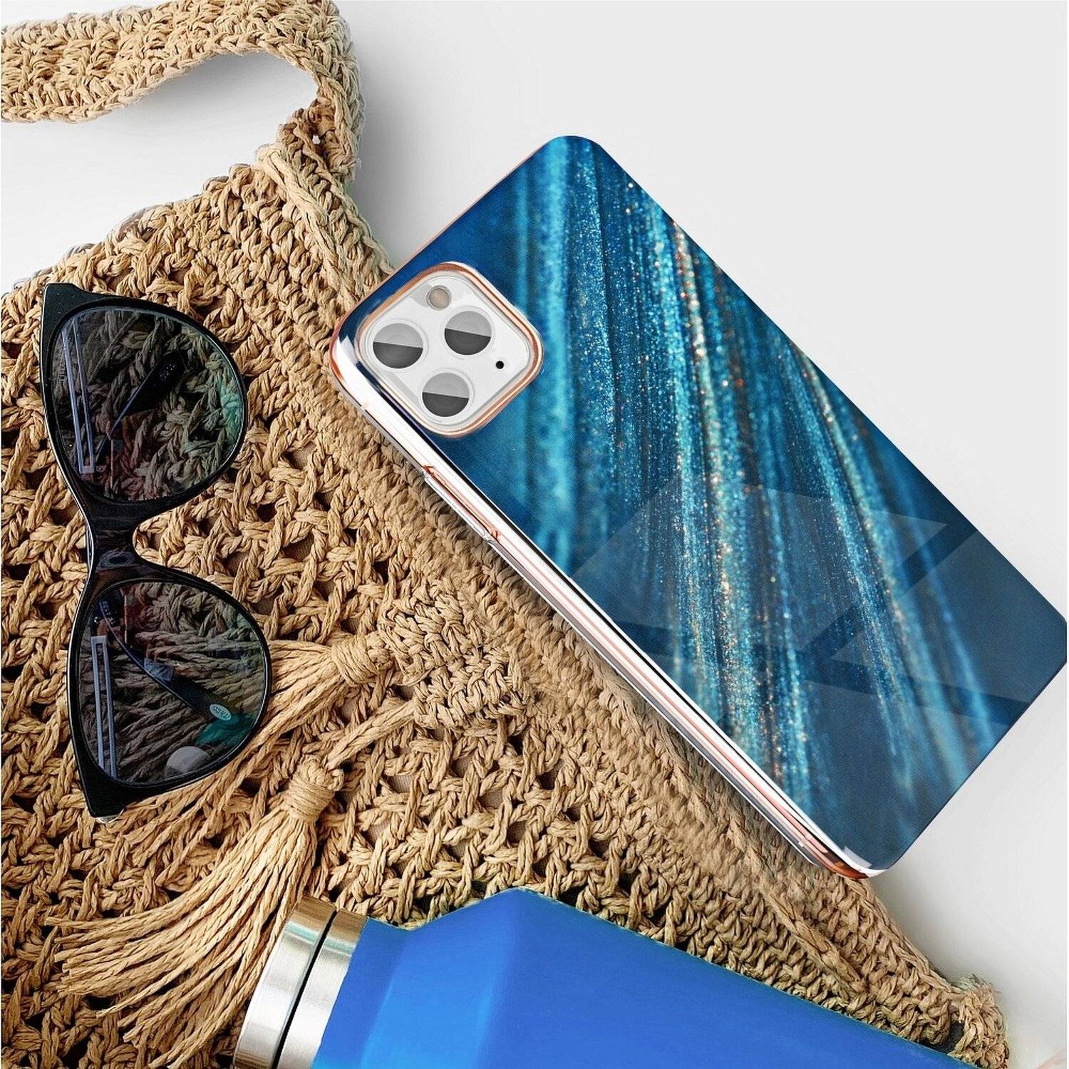 Handy Hülle Schutz Cover Case "Marble Cosmo" Muster Tasche für iPhone 12 Mini Motiv 10