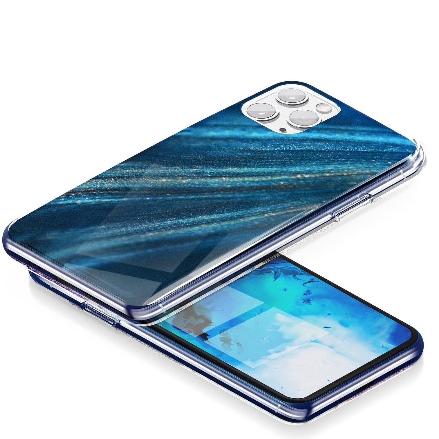 Handy Hülle Schutz Cover Case "Marble Cosmo" Muster Tasche für iPhone 12 Pro Motiv 10