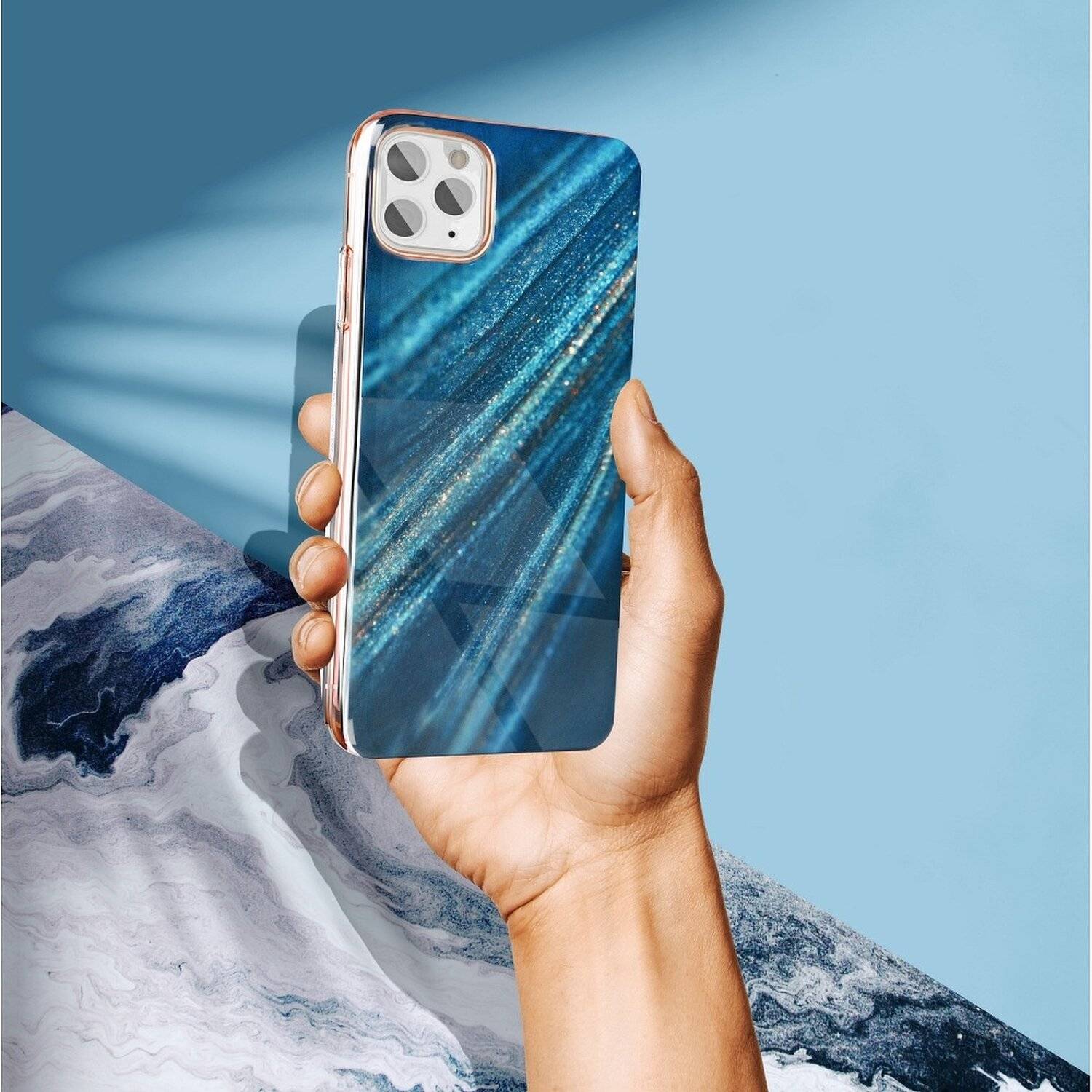 Handy Hülle Schutz Cover Case "Marble Cosmo" Muster Handyschale Tasche für Samsung Galaxy A32 5G (A326F) Motiv 10