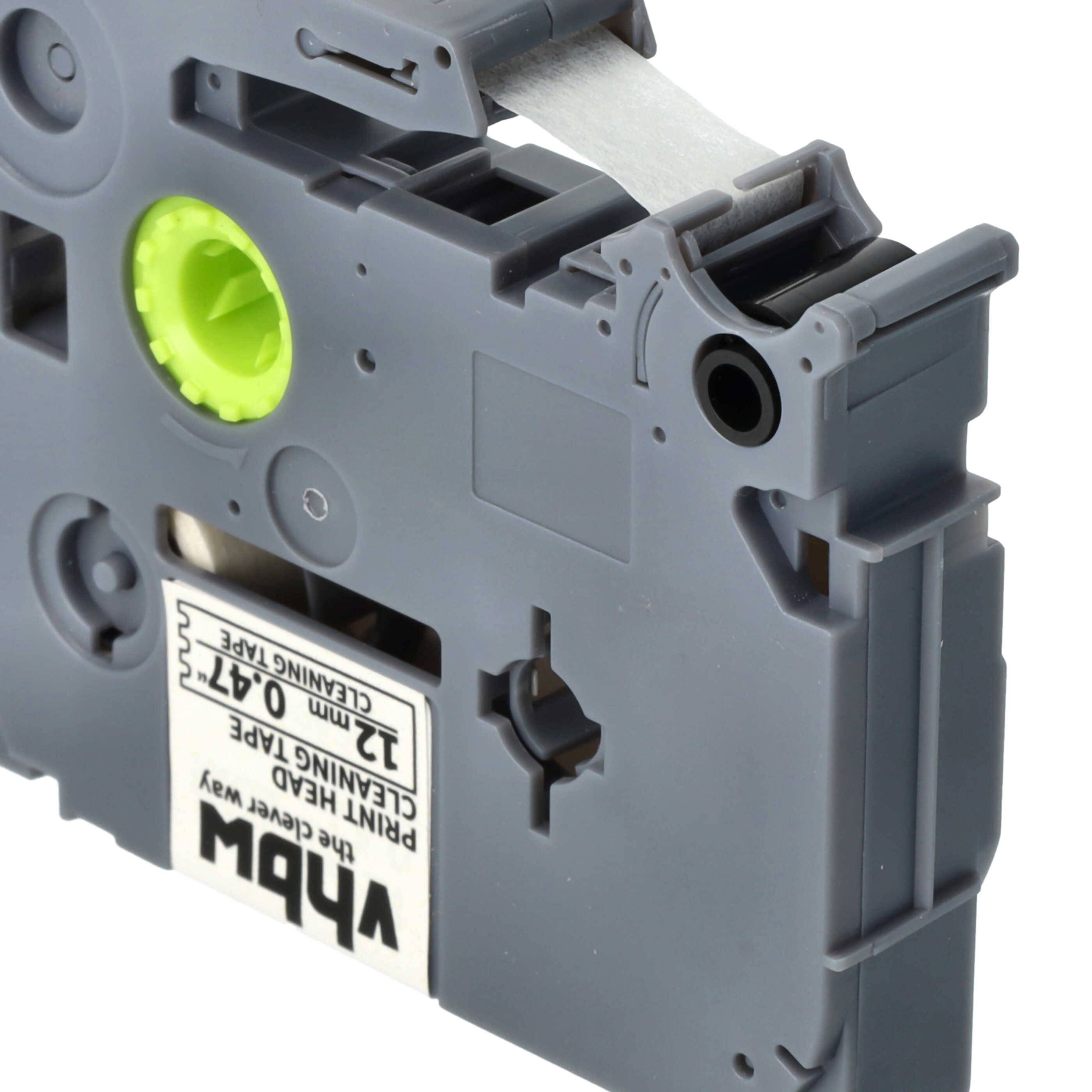 vhbw Druckkopf Reinigungskassette kompatibel mit Brother PT 550, 540, 550A, 530, 540C, 580C, 6100 Beschriftungsgerät - 2,5mx 12mm