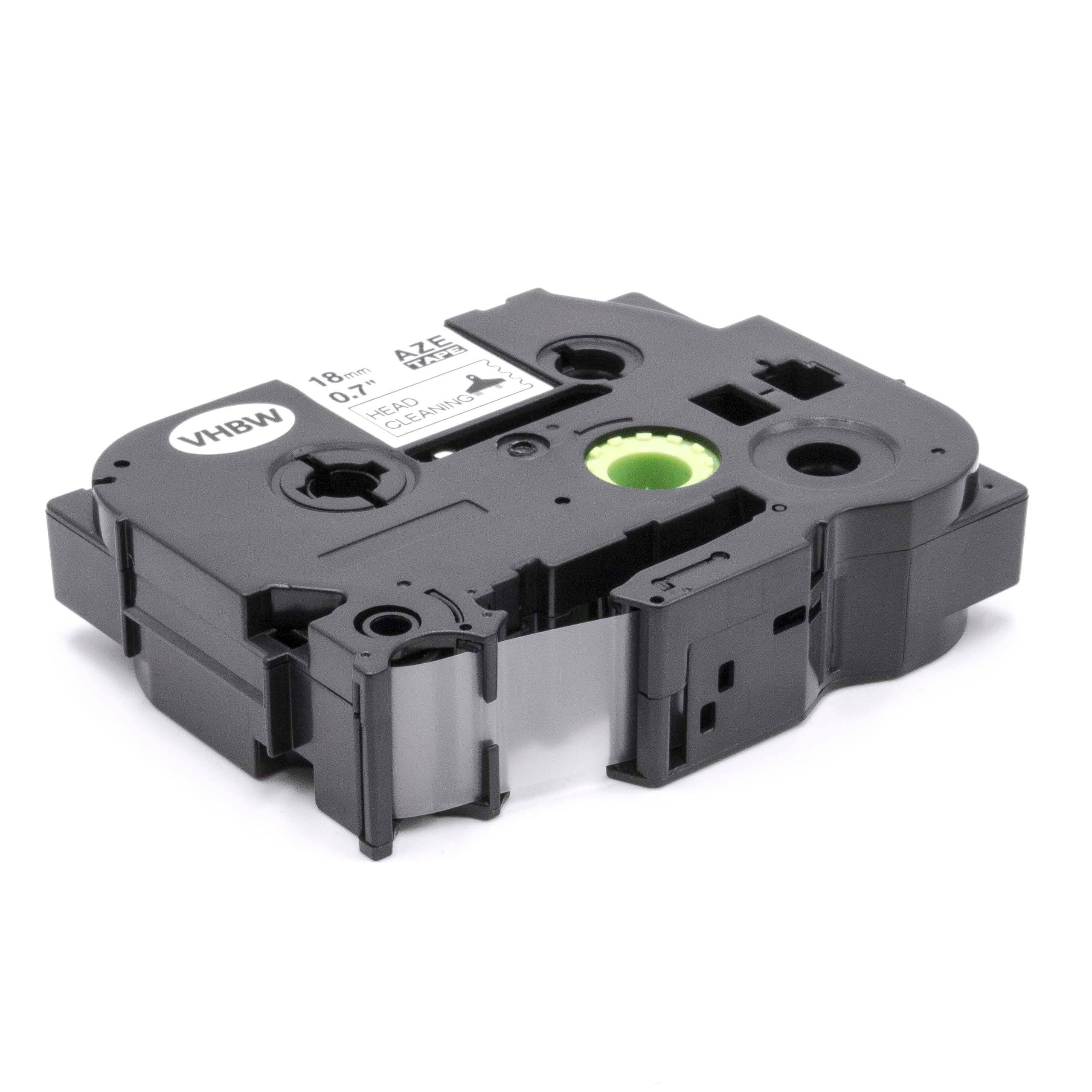 vhbw Druckkopf Reinigungskassette kompatibel mit Brother P-Touch Cube plus, D400AD, D800W, E300VP Beschriftungsgerät - 2,5mx18mm