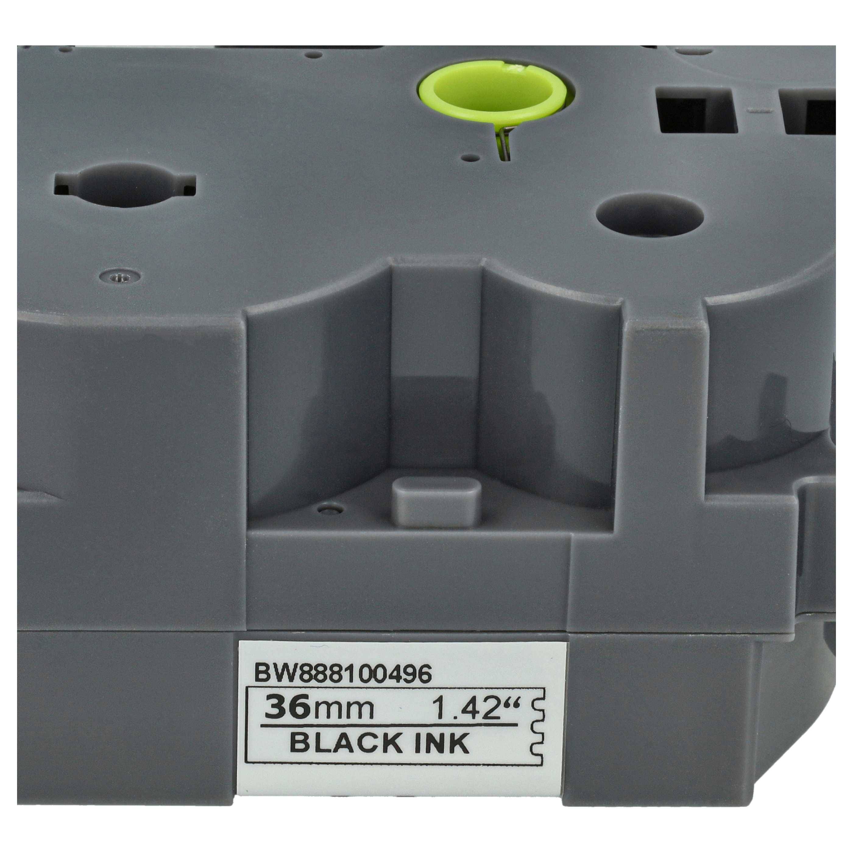 vhbw Druckkopf Reinigungskassette kompatibel mit Brother PT 9700PC, 9800PCN, D800W, E800W, P900 Beschriftungsgerät - 2,5mx 36mm