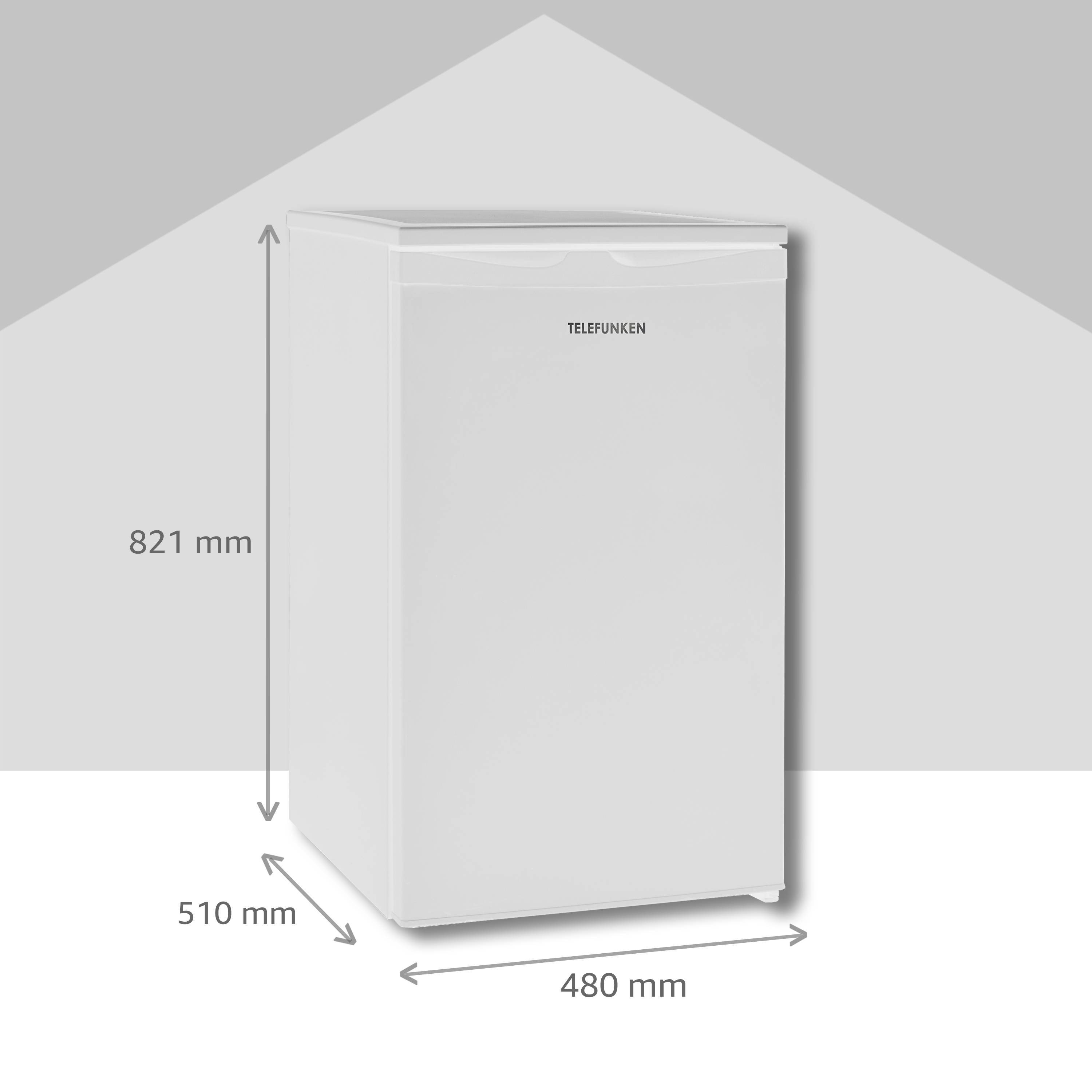 Telefunken CF-34-101-W Gefrierschrank (4-Sterne) / Höhe 82,1 cm / 160 kWh / 63 L Nutzinhalt