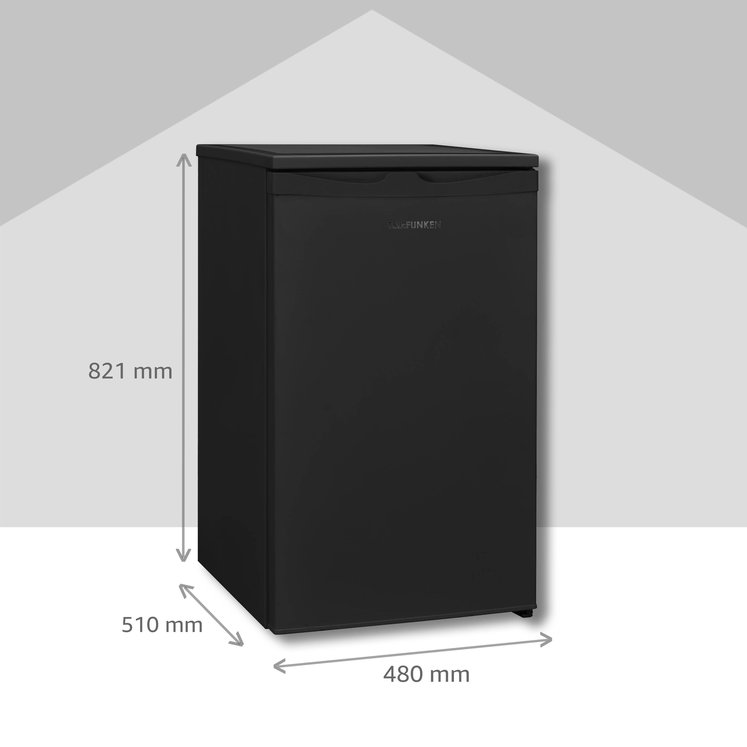 Telefunken CF-34-101-B Gefrierschrank (4-Sterne) / Höhe 82,1 cm / 160 kWh / 63 L Nutzinhalt