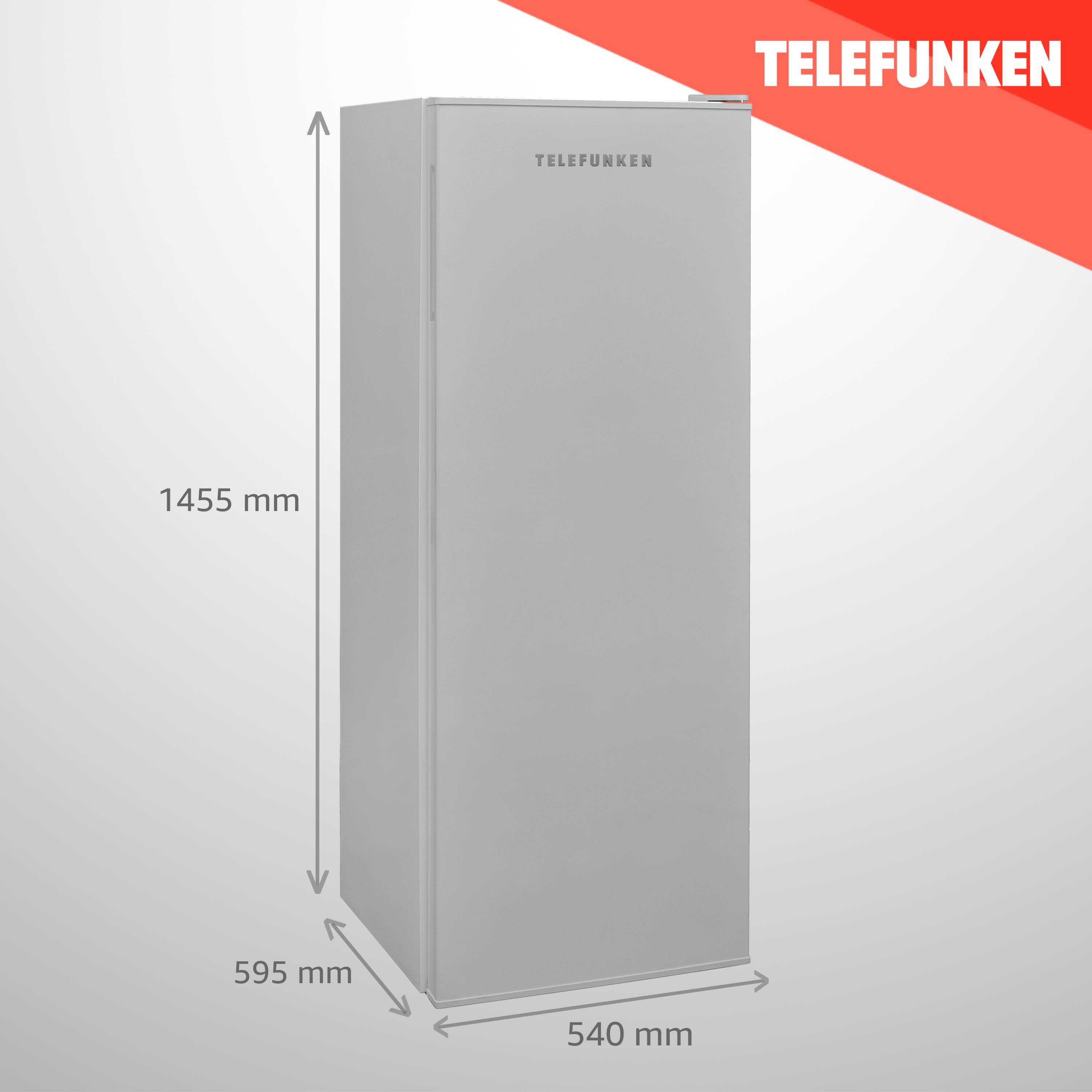 Telefunken KTFG15421FS2 Gefrierschrank (4-Sterne) / Tiefkühlschrank / Höhe 145,5 cm / 188 L Gesamt-Nutzinhalt / Silber