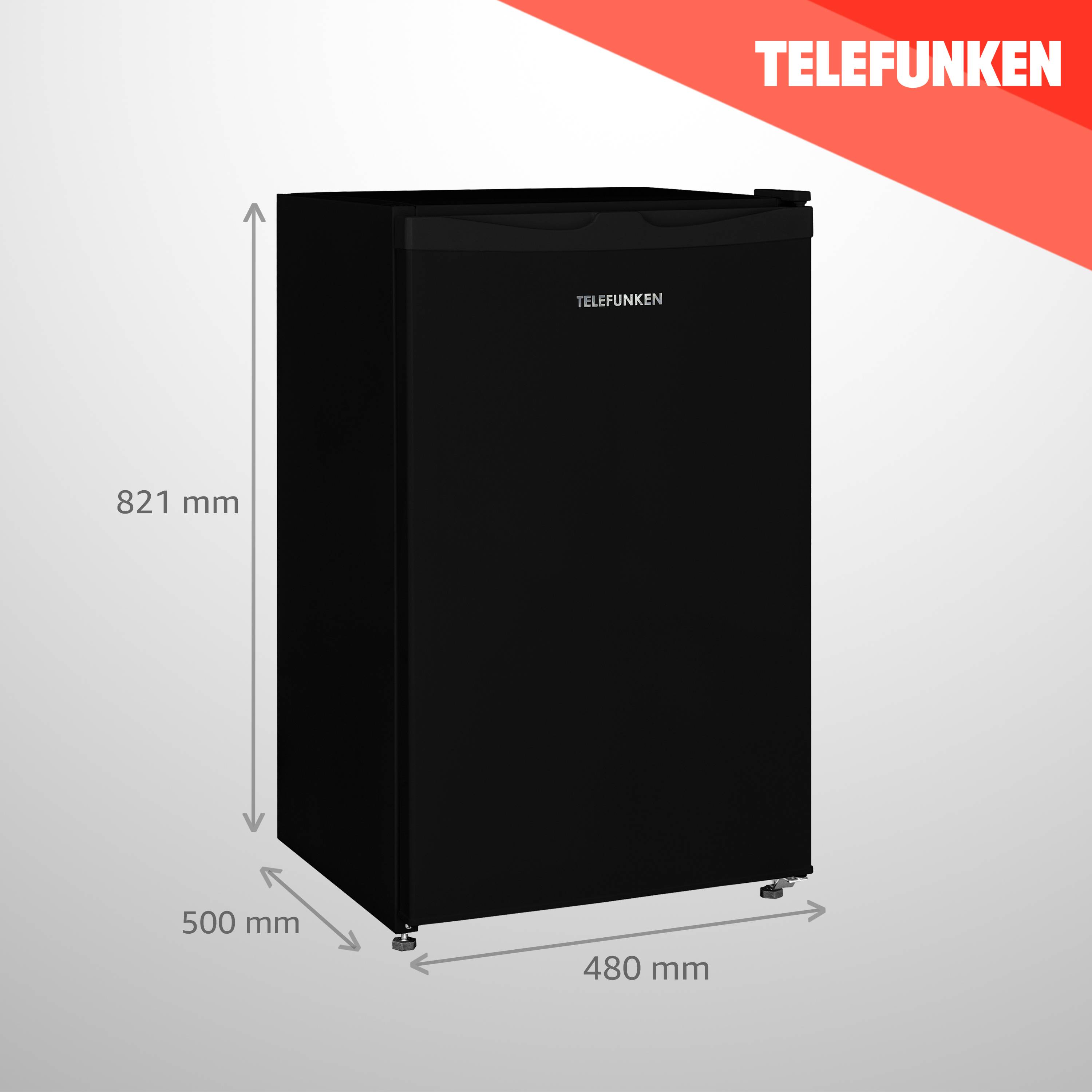 Telefunken CF-31-121-B Kühlschrank ohne Gefrierfach | Freistehend | 90 L Gesamt-Nutzinhalt | Temperaturregelung