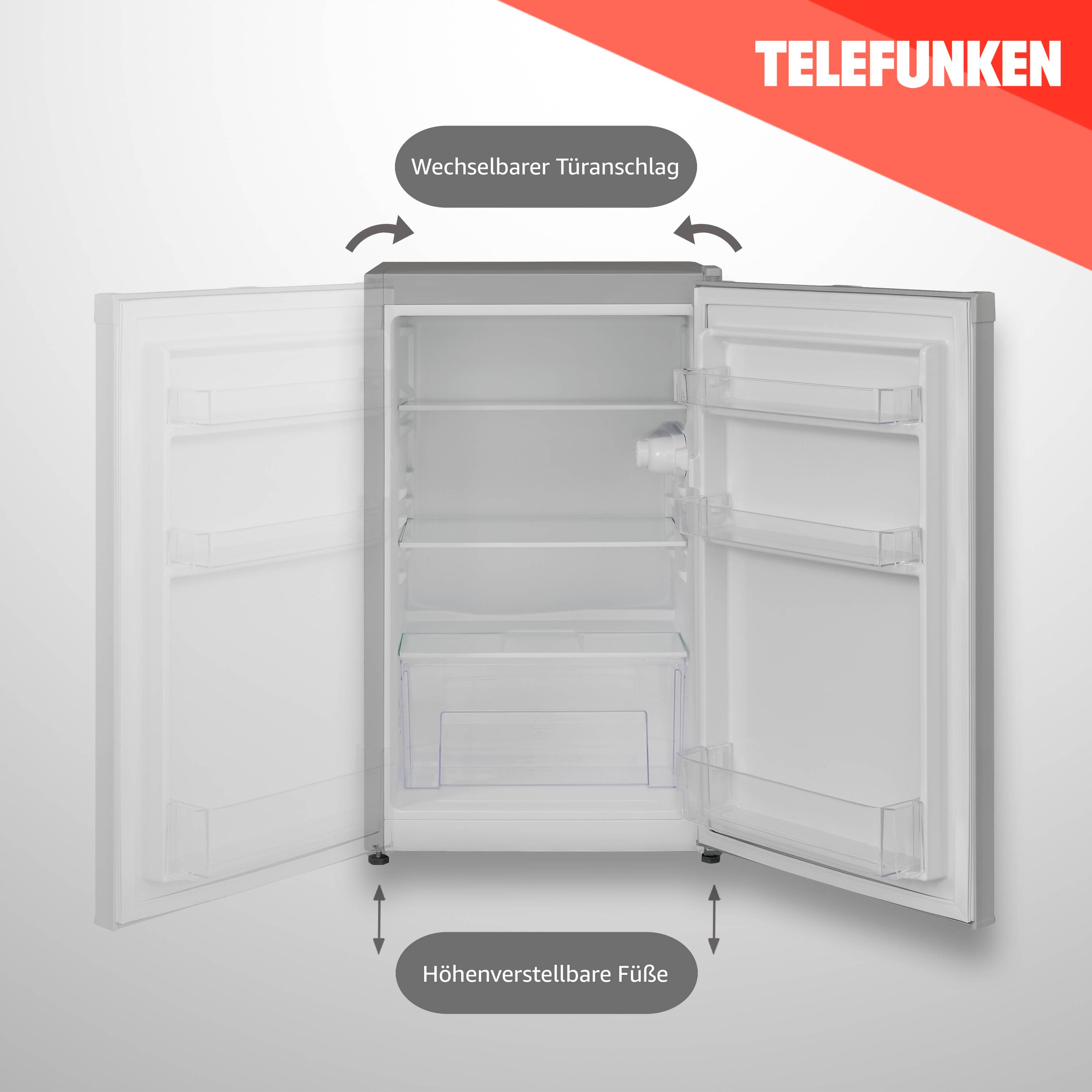 Telefunken CF-31-121-S Kühlschrank ohne Gefrierfach | Freistehend | 90 L Gesamt-Nutzinhalt | Temperaturregelung