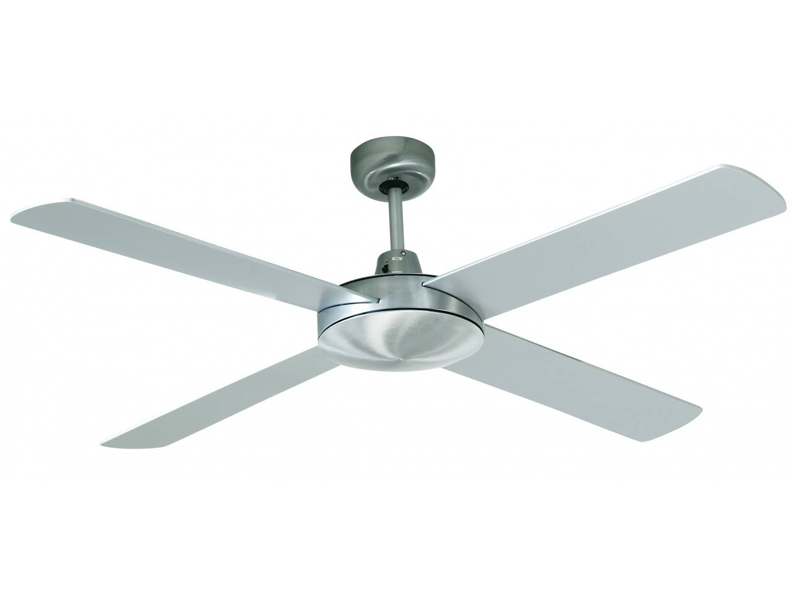 Deckenventilator Futura Chrom 132 cm mit Wandschalter