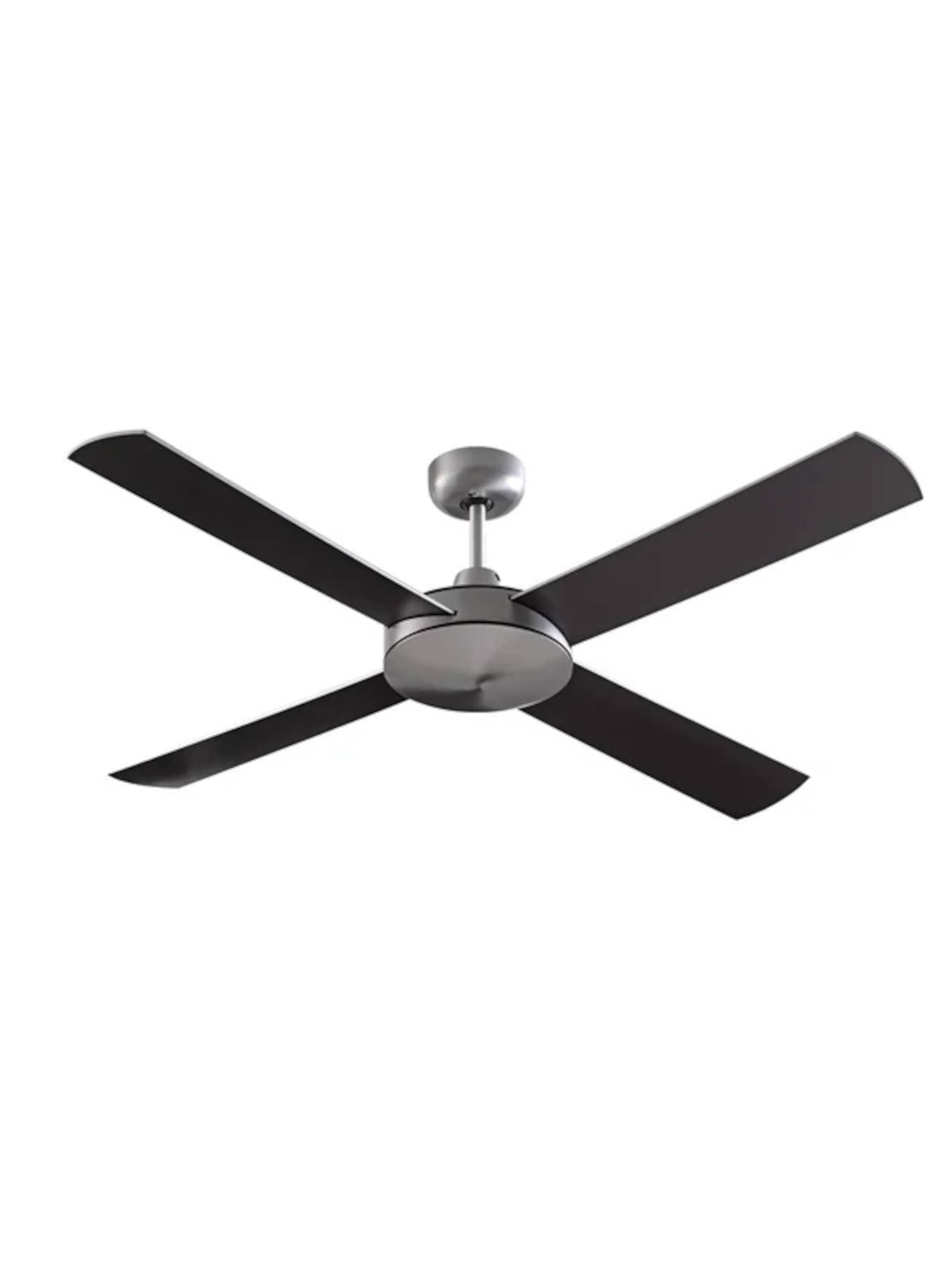 Deckenventilator Futura Chrom 132 cm mit Wandschalter