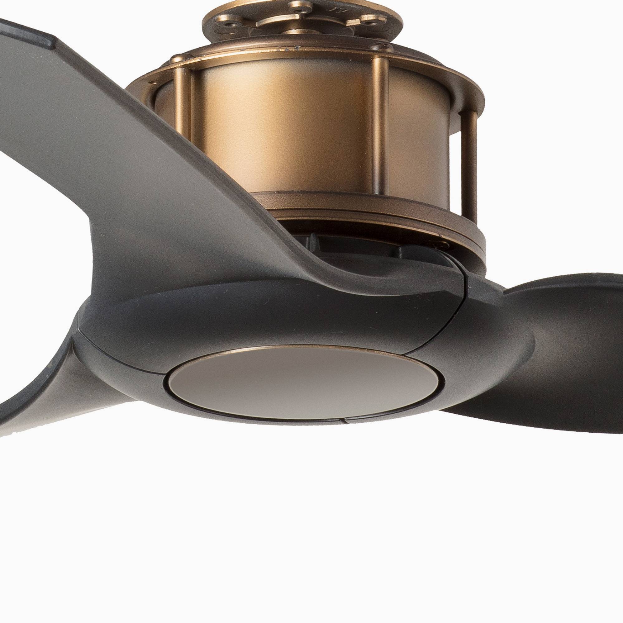 Energiespar Deckenventilator Just Fan Messing / Schwarz