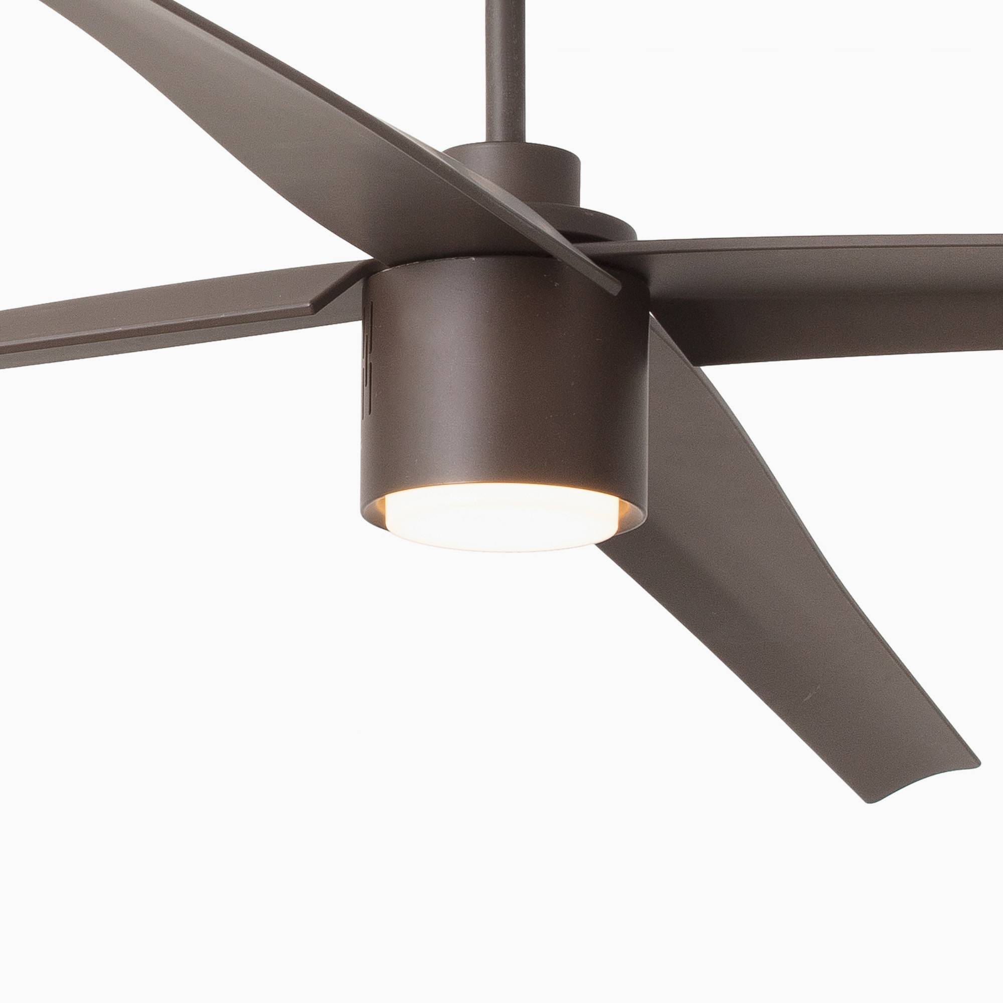 DC Deckenventilator Attos Braun 213 cm mit LED