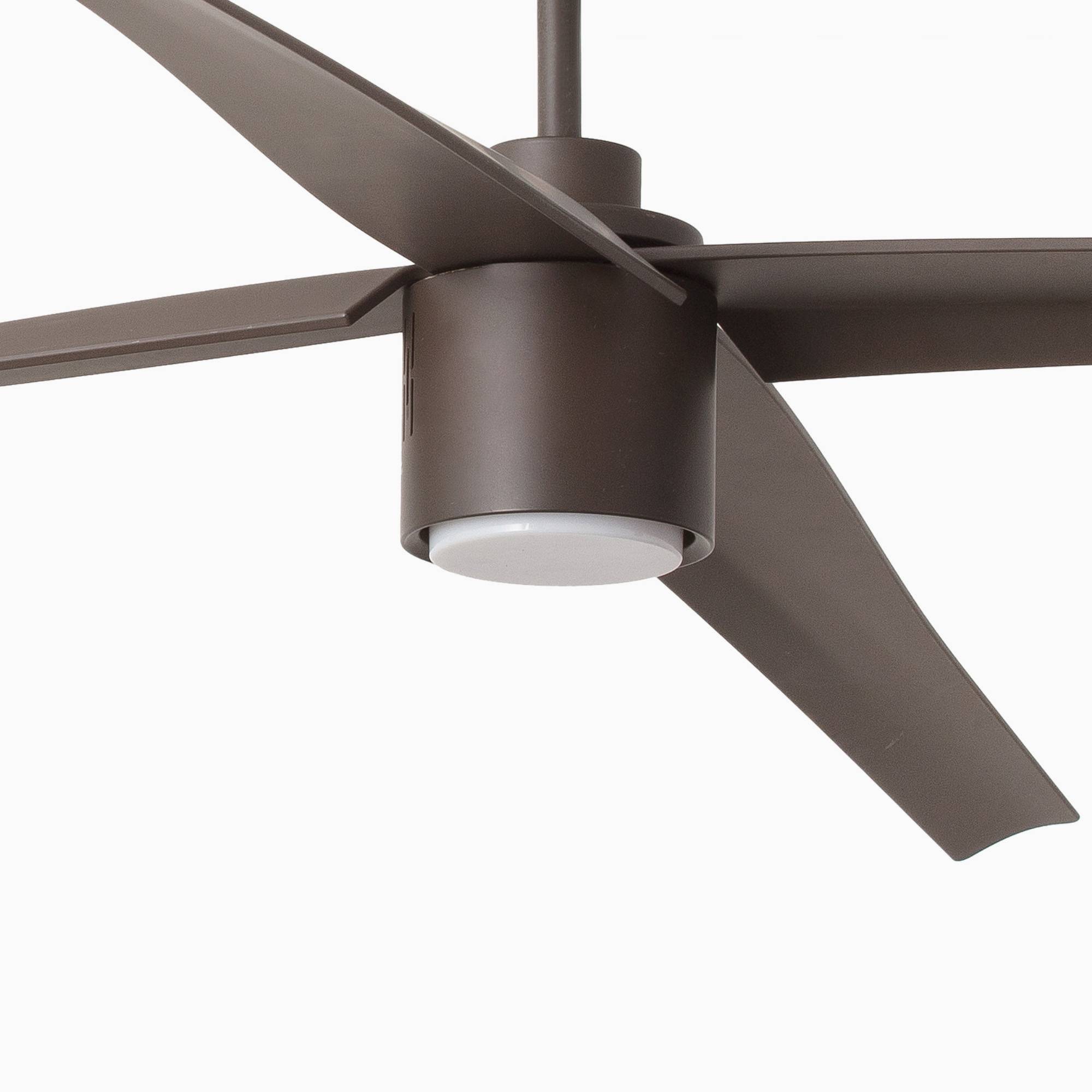 DC Deckenventilator Attos Braun 213 cm mit LED