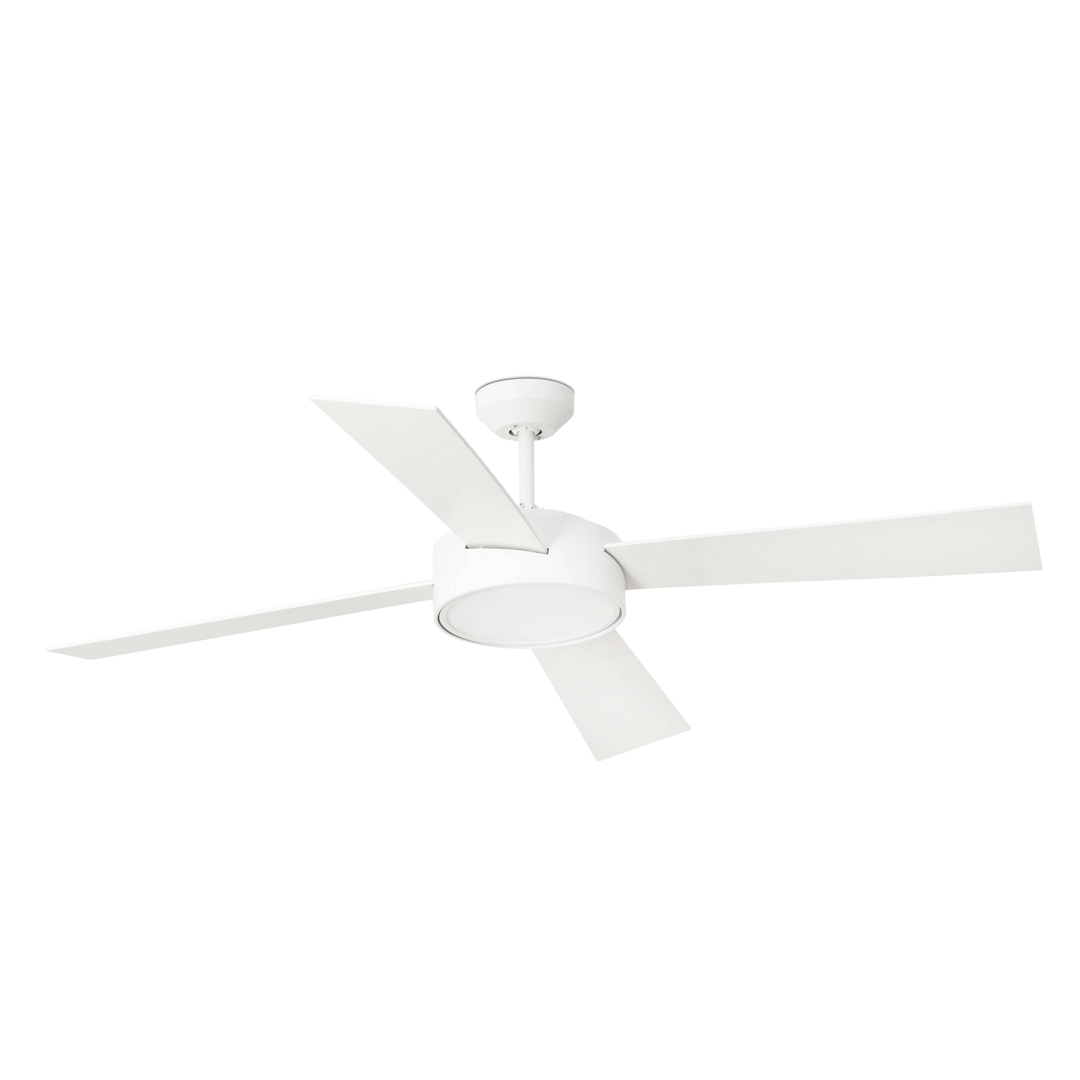 Energiespar Deckenventilator Hydra Weiß mit LED