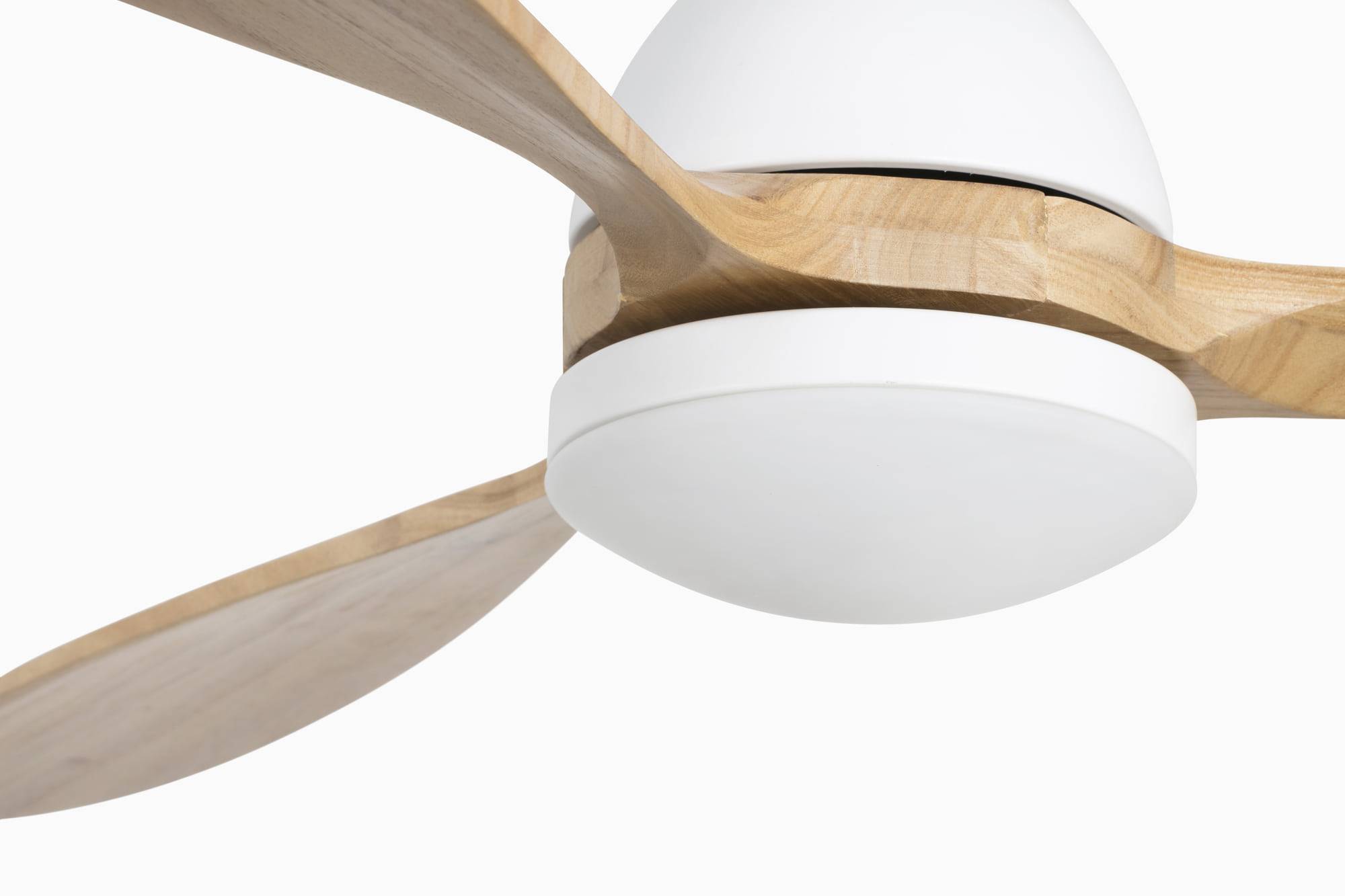 DC Deckenventilator Poros Weiß 132 cm mit LED