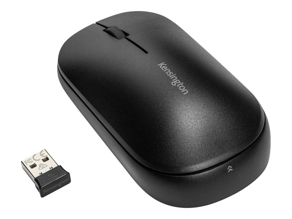 Kensington SureTrack Dual Wireless Mouse - Maus - optisch - 4 Tasten - kabellos - 2.4 GHz, Bluetooth 5.0 LE, Bluetooth 3