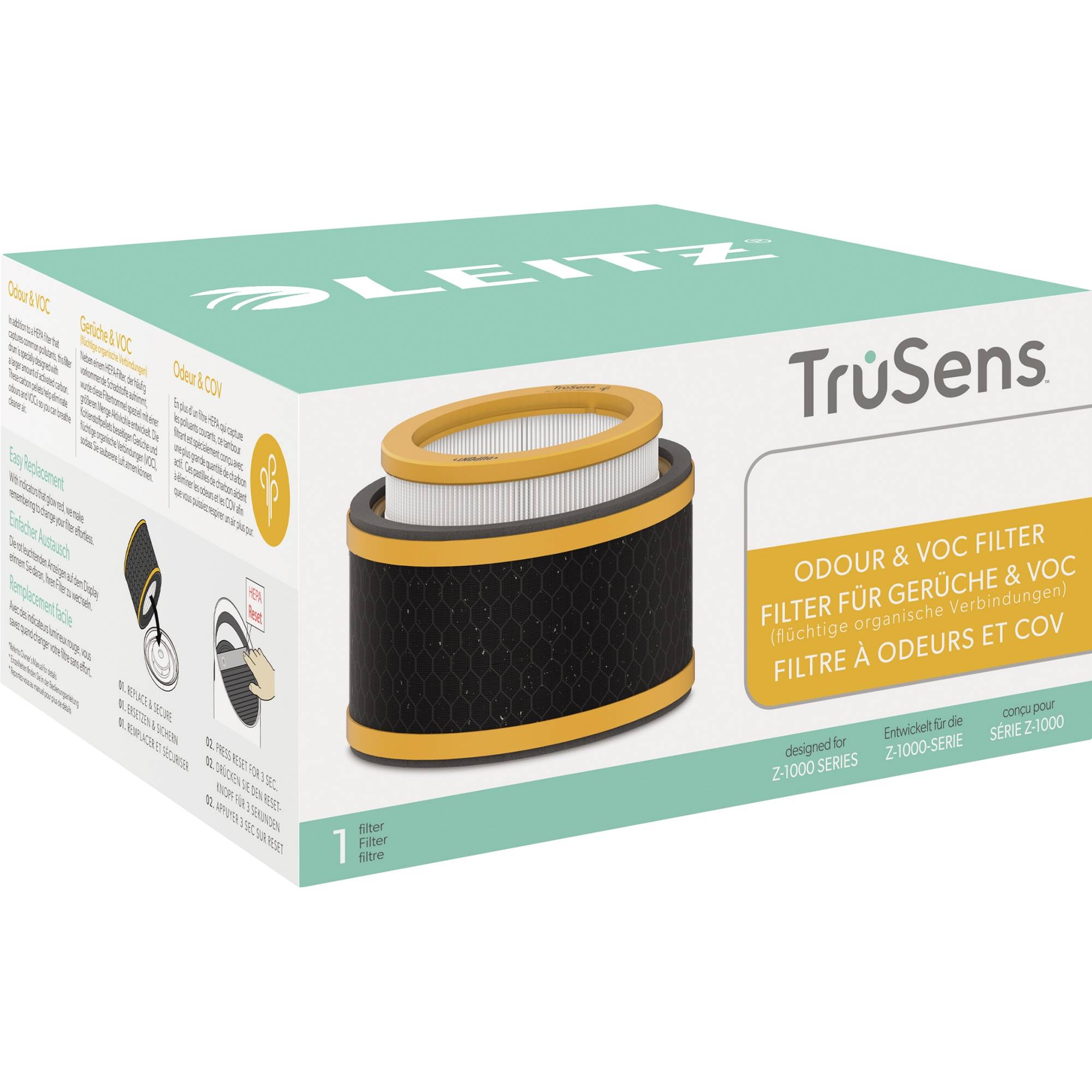 LEITZ TruSens 3-in-1 Gerüche & VOC HEPA Filtertrommel für Z-1000 Luftreiniger