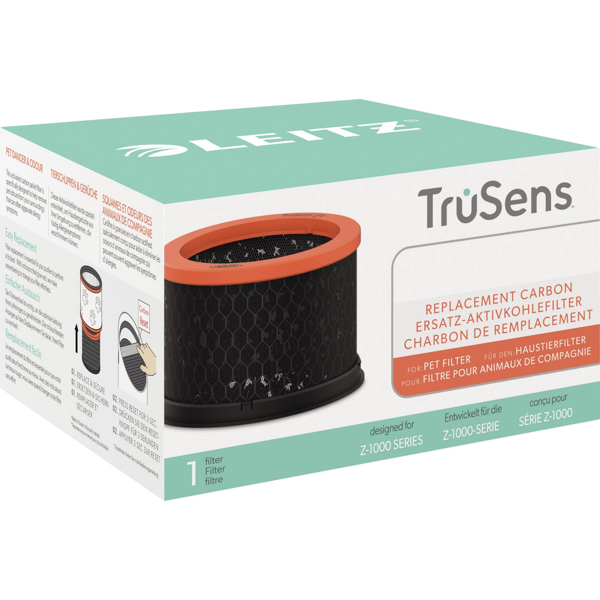 Leitz Aktivkohlefilter Haustier 2415128 für Z-1000