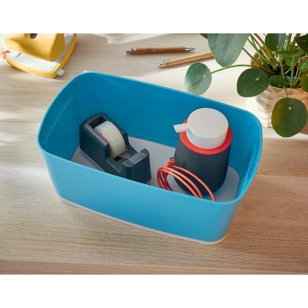 Aufbewahrungsbox Klein MyBox Cosy mit Organiser / Deckel ABS blau