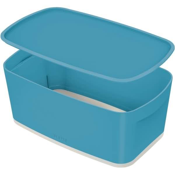 Aufbewahrungsbox Klein MyBox Cosy mit Organiser / Deckel ABS blau