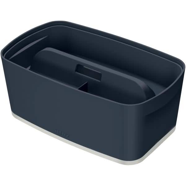 Aufbewahrungsbox Klein MyBox Cosy mit Organiser / Deckel ABS grau