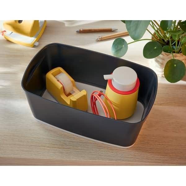 Aufbewahrungsbox Klein MyBox Cosy mit Organiser / Deckel ABS grau