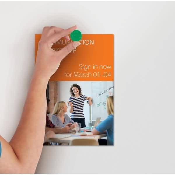 Magnet rund 13mm VE=10 Stück grün