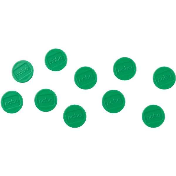 Magnet rund 13mm VE=10 Stück grün
